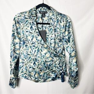 NEW with tags Bailey 44 Tie Dye Wrap Blouse Size Small